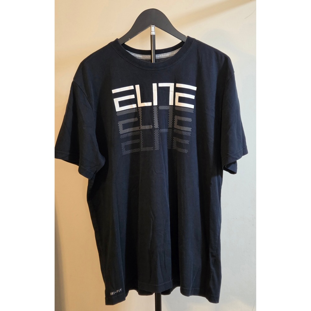 Nike Dri-Fit Elite Athletic Short Sleeve T-Shirt Men's Size XL Black